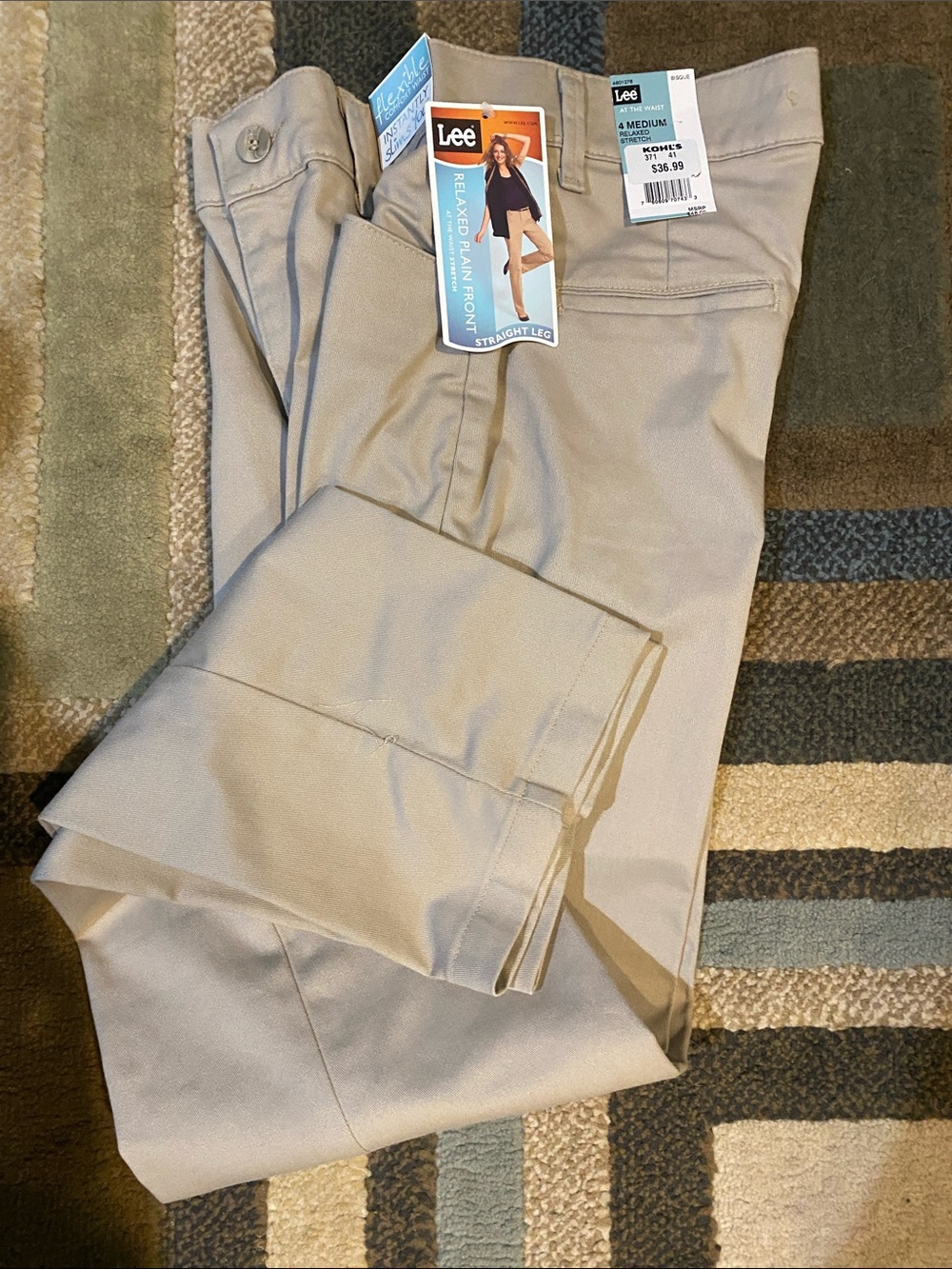 Lee Straight Leg Chinos in Khaki